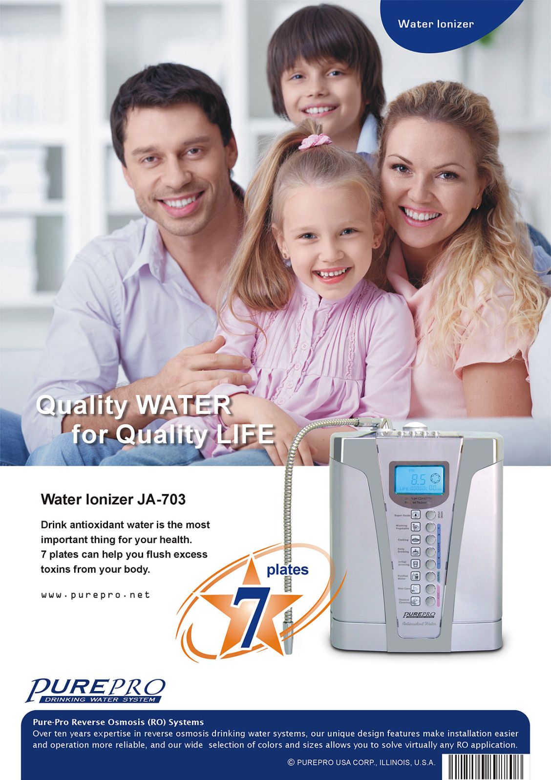 PurePro Water Ionizer JA-703