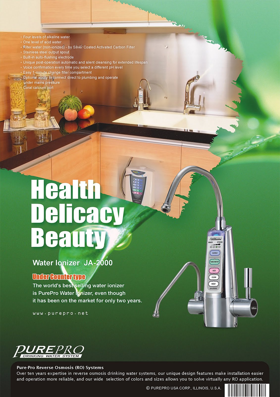 PurePro® Water Ionizer JA-2000